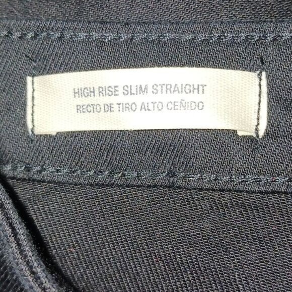 Universal Thread Jeans Black Denim Slim Straight Stretch Womens Size 4 - Picture 5 of 8